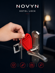 NOVYN™ Safety Bundle — Hotel Lock + Personal Alarm