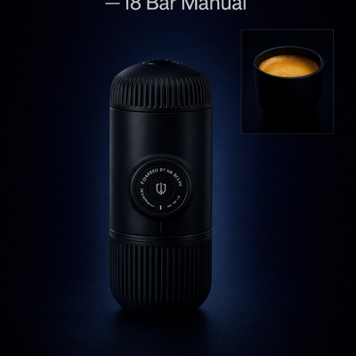 NOVYN™ NanoEspresso – 18 Bar Manual Black Edition
