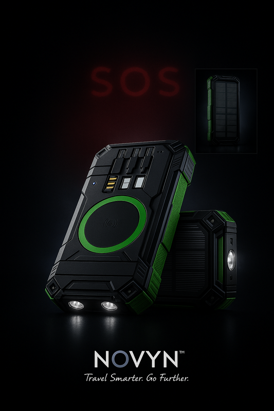 NOVYN™ Solar Powerbank — Blackout Edition