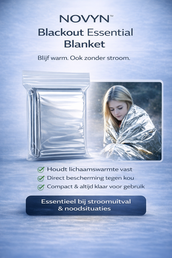 NOVYN™ Blackout Essential Blanket - Altijd warm. Ook zonder stroom.