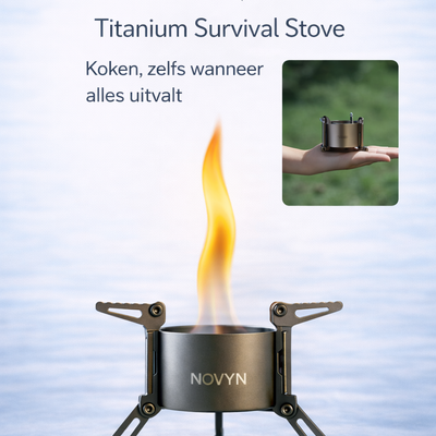 NOVYN™ Titanium Survival Stove - Koken, zelfs wanneer alles uitvalt