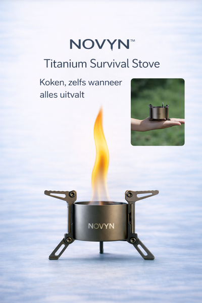 NOVYN™ Titanium Survival Stove - Koken, zelfs wanneer alles uitvalt