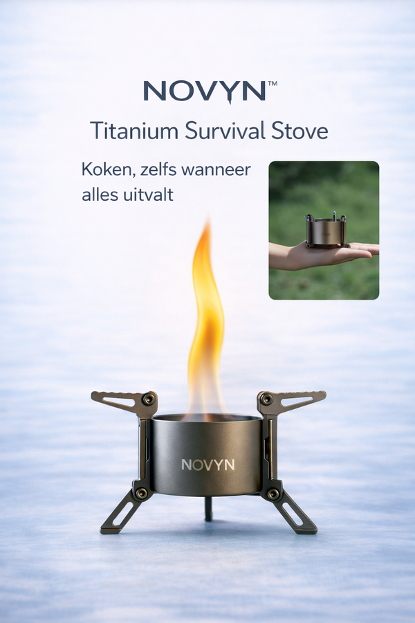 NOVYN™ Titanium Survival Stove - Koken, zelfs wanneer alles uitvalt