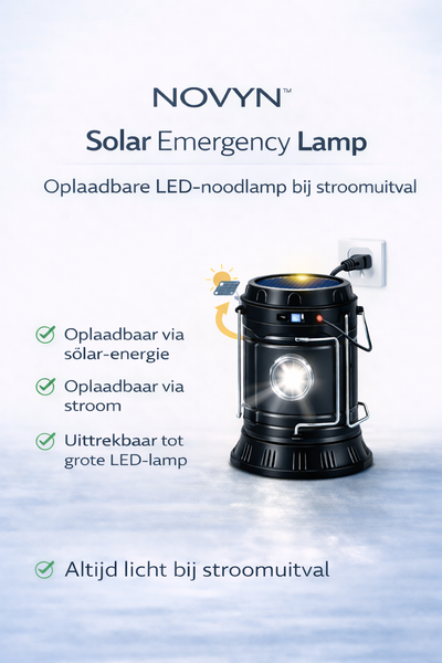 NOVYN™ Emergency Solar Lamp - Blackout Edition